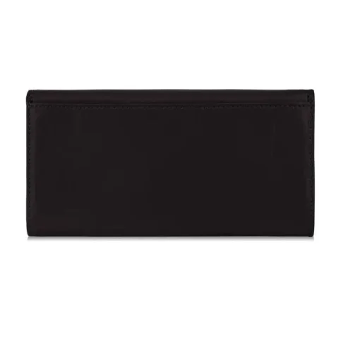Tył portfela damskiego OCHNIK SL-125-99 w kolorze czarnym / Back view of OCHNIK SL-125-99 black women’s wallet